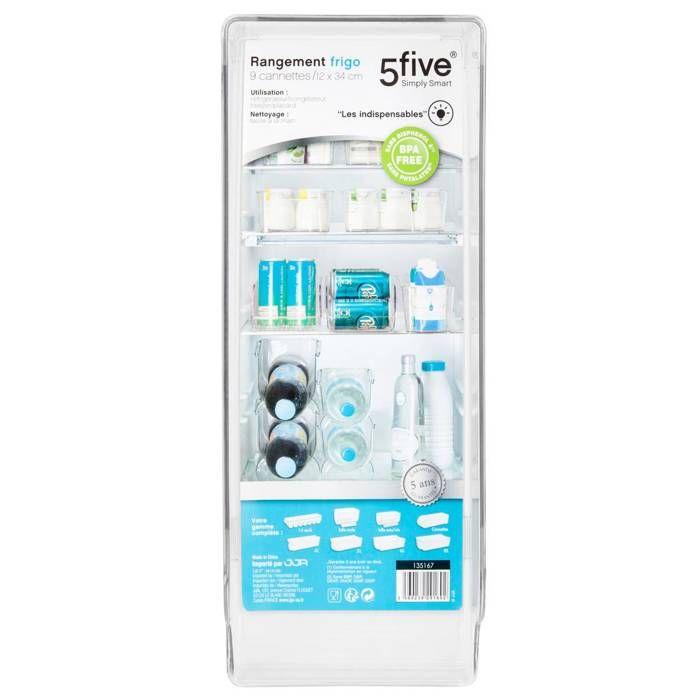 5five - rangement pour frigo "smart fridge" 9 canettes