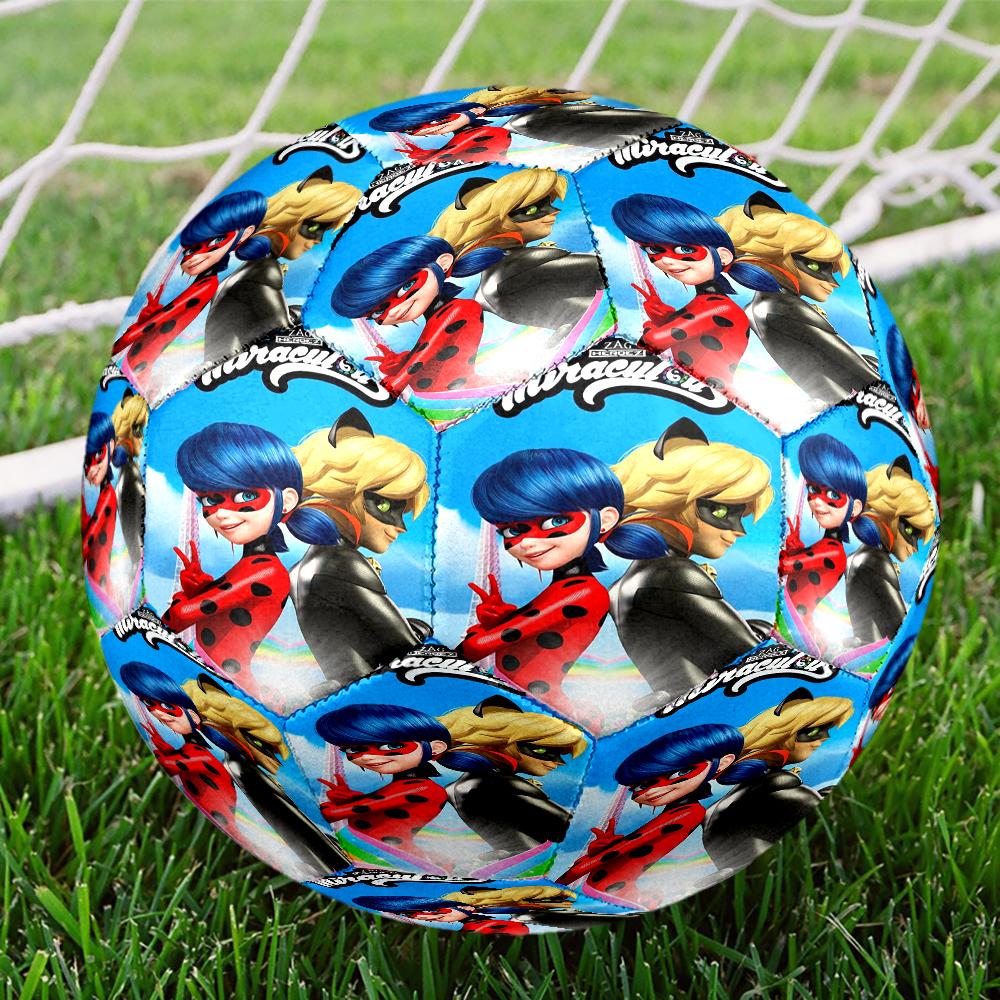 Miraculous Theme Size 5 Soccer Ball, Suitable for Both Indoor and Outdoor Matches, a Gift Suitable for Everyone.