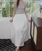 Teuwi Bemoon Wrap Layered Long Skirt