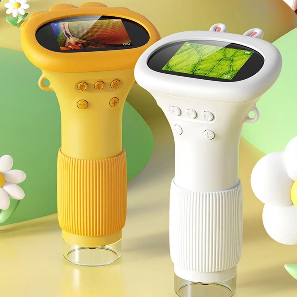 Portable Handheld Digital Microscope 2 Inch IPS Screen Mini Portable Microscope  Science Experiment