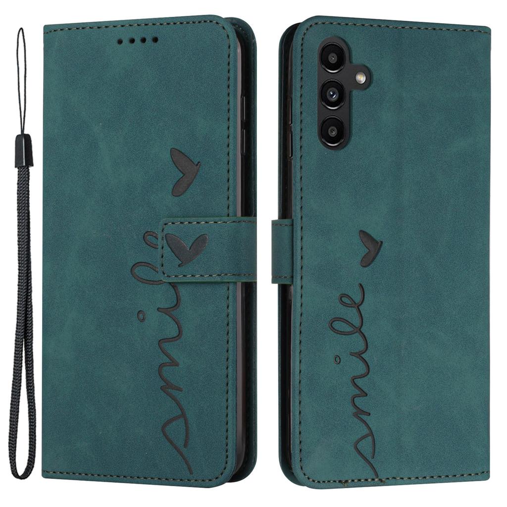For Samsung Galaxy A35 5G Skin-touch PU Leather+TPU Wallet Cover Magnetic Cell Phone Case