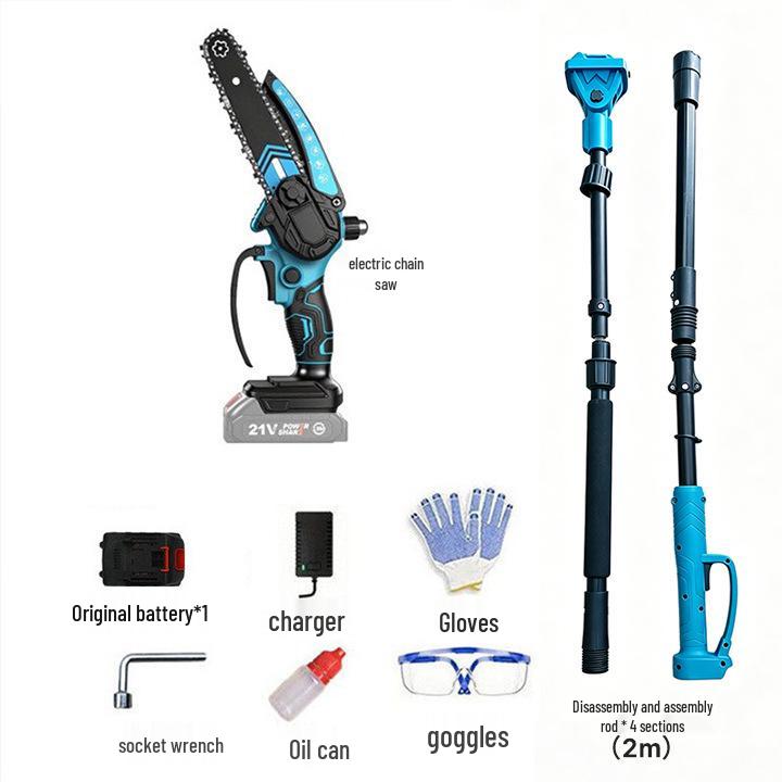Rechargeable Handheld Lithium Chainsaw: Cross-border Electric High-Altitude Pruner for Woodworking & Garden Logging