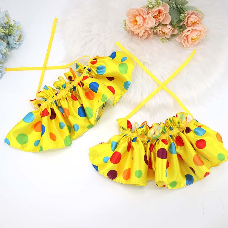 Halloween Clown Adult Cosplay Costume Set with Wig and Bow Tie