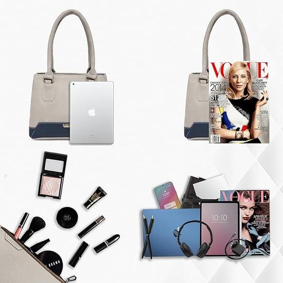 Fostelo Damen Vegan Leder Zita Handtasche Schulter Hobo Bag Damen Geldbörse (Groß)