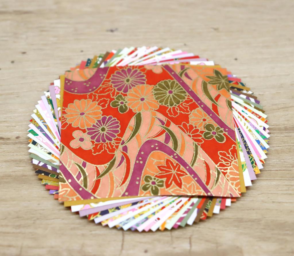 Chiyogami 7cm 3 Mini Size Origami Small Made of Washi Paper with Traditional Perfect for Making 1000 Unit and Other Handmade 3 Packs Japanese-made