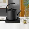 220V 1500W Kettle Tea Stainless Steel Teapot 1.0L Stove Metal Coffee Pot For Hotboiling Pots Gas Home Camping Kitchen Accessorie