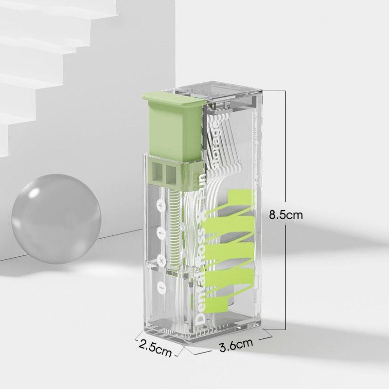 Automatic Dental Floss Storage Box Pop-Up Dental Floss Dispenser With 10Pcs Floss Dental Oral Hygiene Care Portable