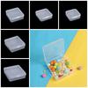 5 Sizse Fishing Tools Accessories Square Small Items Case Packing Boxes Transparent Storage Box Jewelry Beads Container