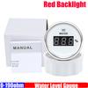 ZMFJH Digital 2"52MM Water Level Gauge for Universal Car Red Backlight Water Tank Meter Indicator 0-190ohm,240-33ohm Marine Boat