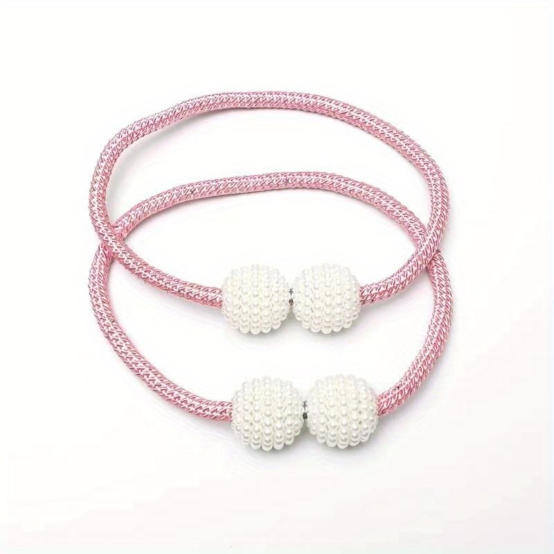 A Set of 5-color Magnetic Pearl Curtain Straps, Suitable for Home Decoration In Living Rooms, Bedrooms, and Offices