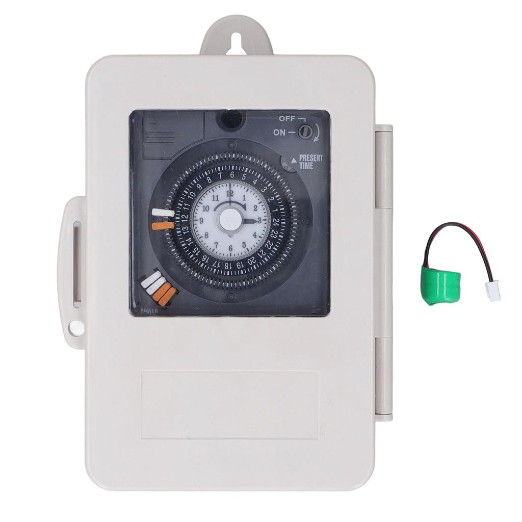 Mechanical Timer Switch IP53 Rainproof 24H Cycle Time Relay 30A 250VAC Contact Capacity 100?240VAC