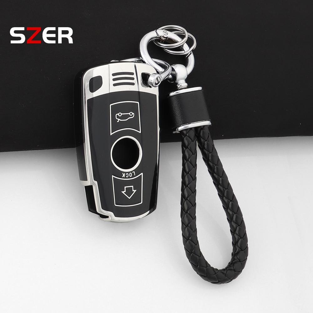 For Bmw E90 E60 E70 E87 3 5 6 Series M3 M5 X1 X5 X6 Z4 E71 E72 E88 E89 E91 E92 Fashion Tpu Car Key Case Cover Protector Keychain