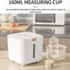 Airtight Moisture-Proof Rice Storage Container - 10L Multi-Purpose Kitchen Grain Dispenser for Dry Food, Cat & Dog Pet Food Orga