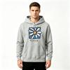 Men's Pullover Hoodie, Peace Daisy Flower Print Casual Long Sleeve Sweatshirt for Daily Wear