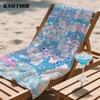 Snowy Florals Oversized Microfiber Beach Towel Sand Proof Quick Dry, Absorbent for Swimming Pool Travel Camping