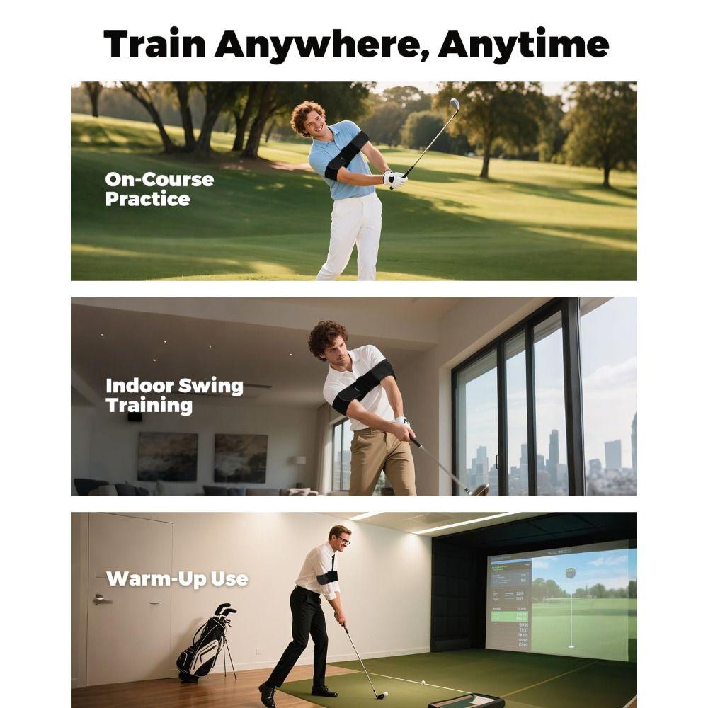 Adjustable Golf Swing Training Aid Elastic Golf Swing Strap for Improving Distance and Accuracy