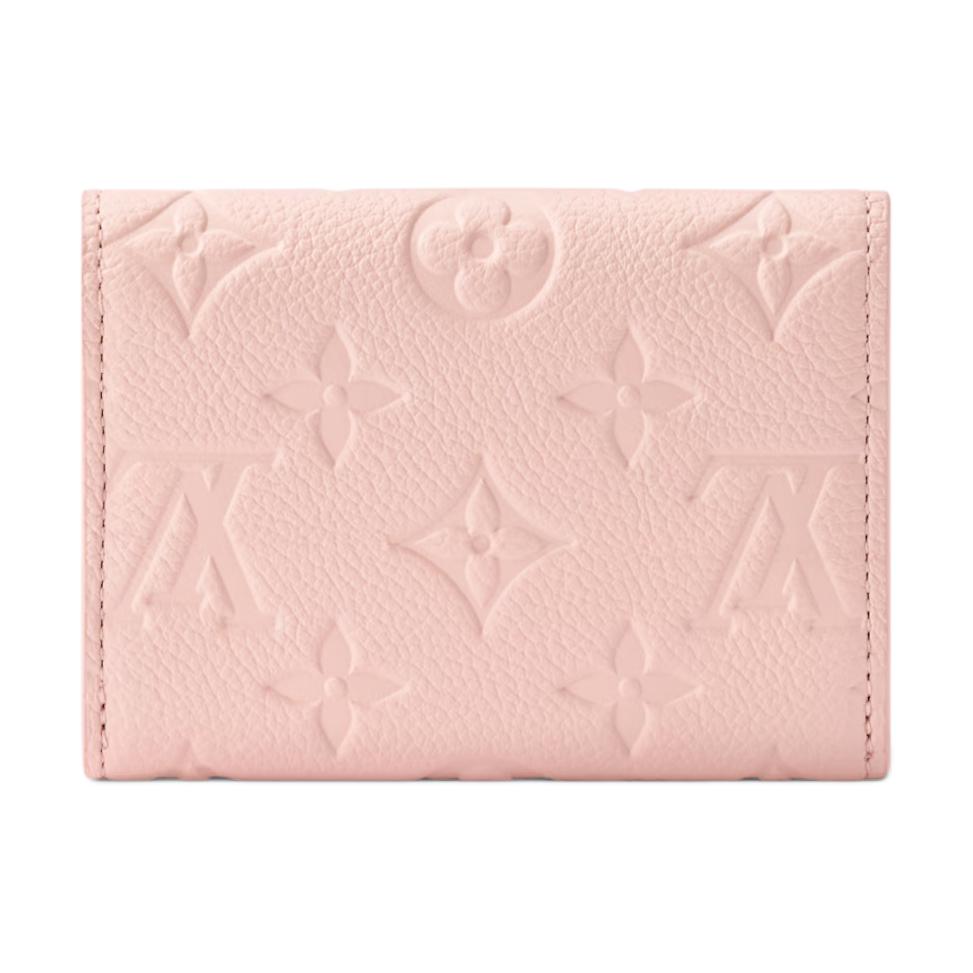 Louis Vuitton Rosalie Monogram Snap Closure Leather Wallet Women wallet Pink M26894