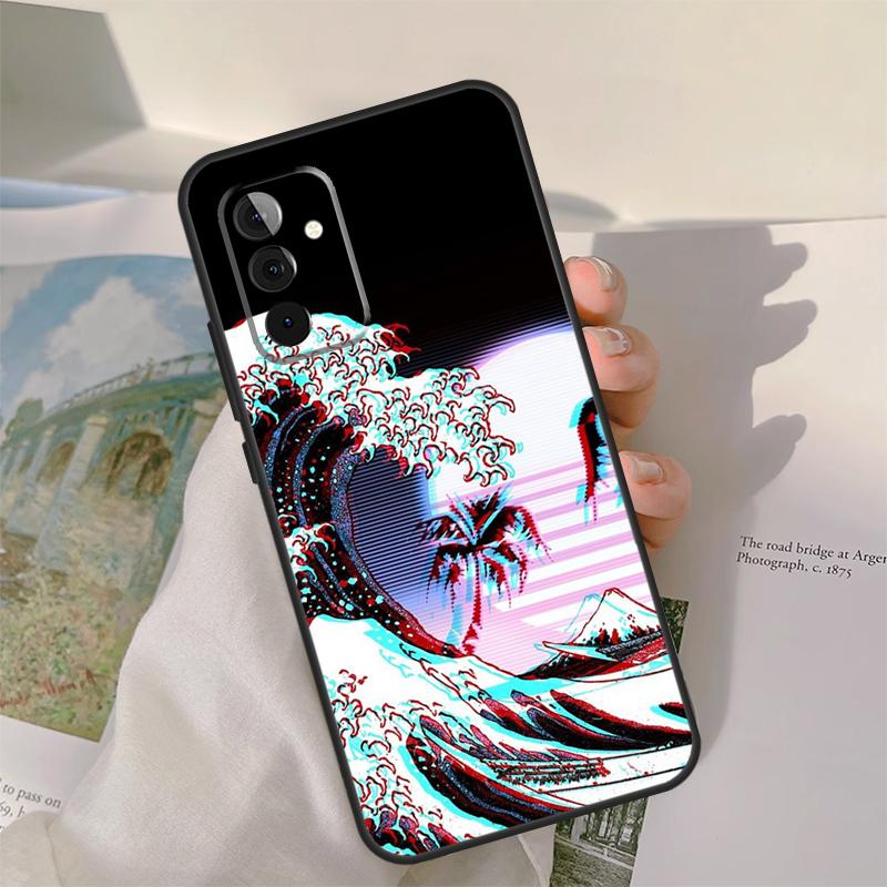 

Great Wave Retro Cyber Statue Case For Samsung Galaxy A13 A33 A53 A34 A54 A14 A15 A16 A26 A36 A56 A12 A32 A52 A06 A35 A55 Samsung A35