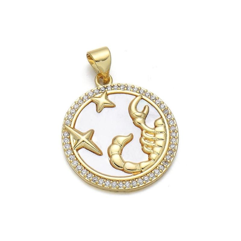 Handmade Jewelry Making Delights Constellations Copper Charm Constellations Pendants Present for Crafting Enthusiasts
