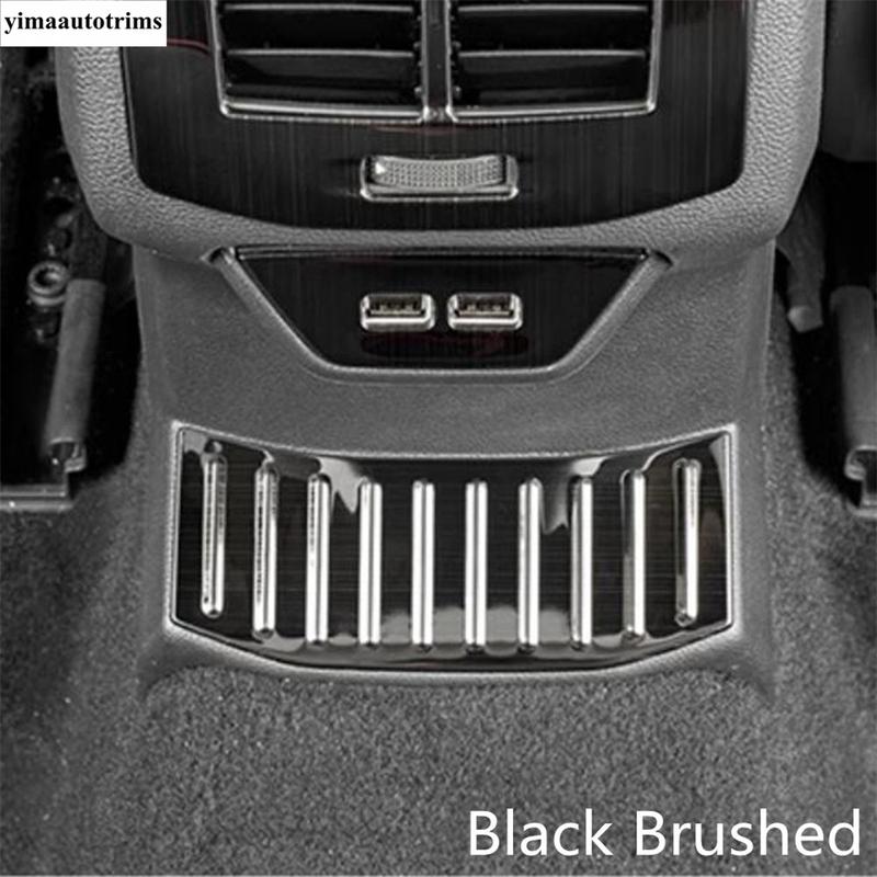 Rear Middle Guard Anti-kick Scuff Plate Panel Cover Trim Stainless Steel Accessories Fit For Volkswagen T-Roc T Roc 2018 - 2025