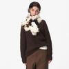 New warm autumn and winter imitation lamb wool scarf women's double-sided light luxury shawl cross versatile fashion scarf fur collar
