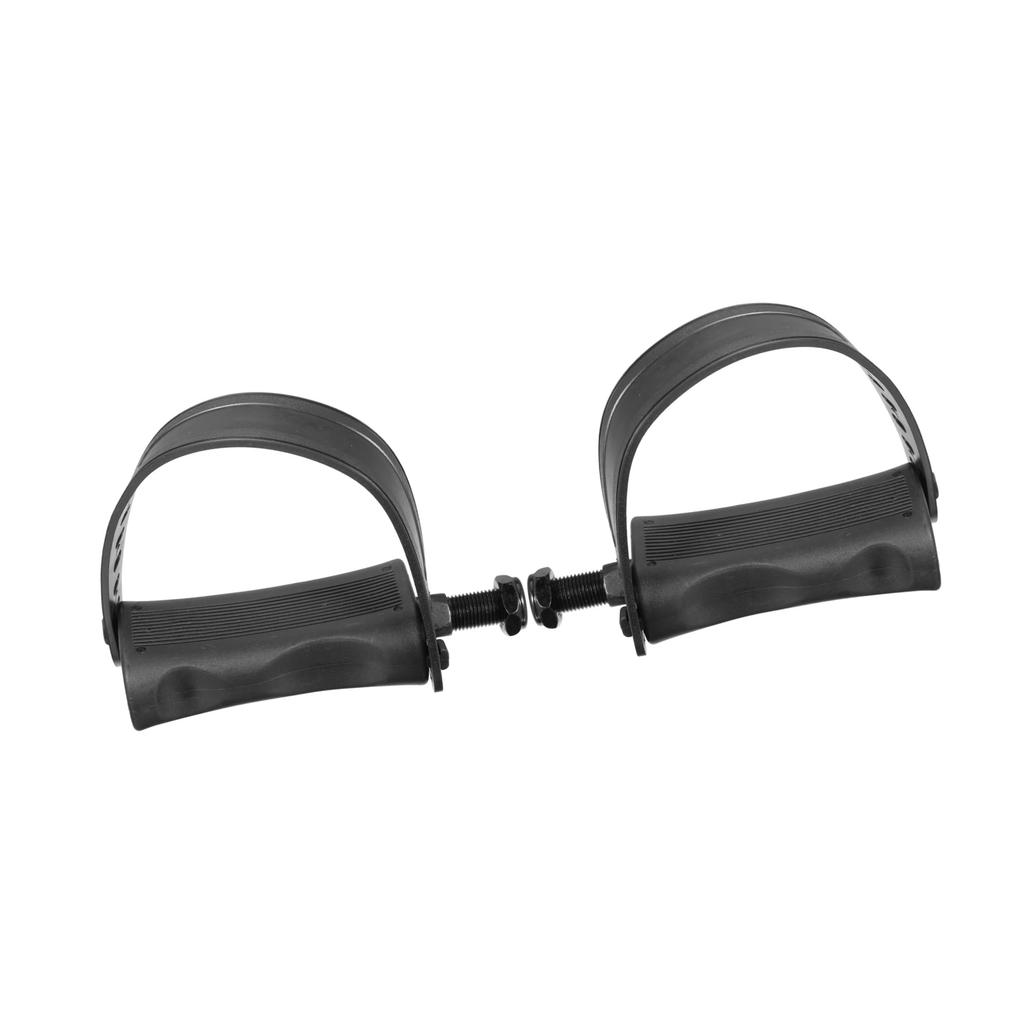 BULLSPANN 1 pár pedálů na rotoped s černými řemínky, 1/2" osa, 12,7mm osa,