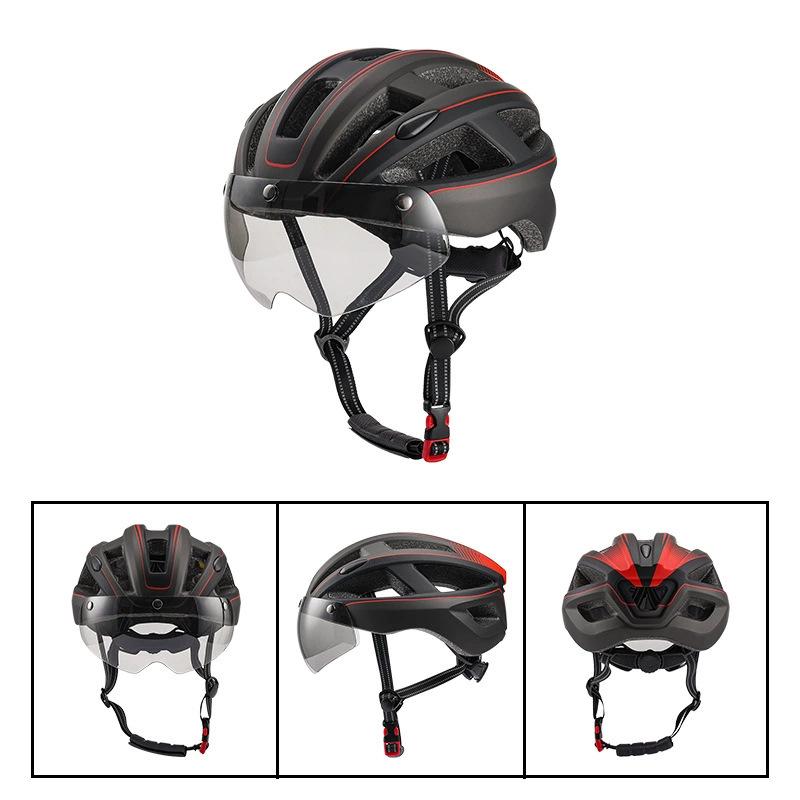 

Новые магнитные очки велосипедный шлем дышащий взрослый спортивный дорожный горный велосипедный шлем L average size [55-61CM]