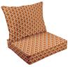 Vargottam Printed Outdoor Deep  Seat  Patio  Cushions Set 2pcs Seat Set All Weather Replacement
