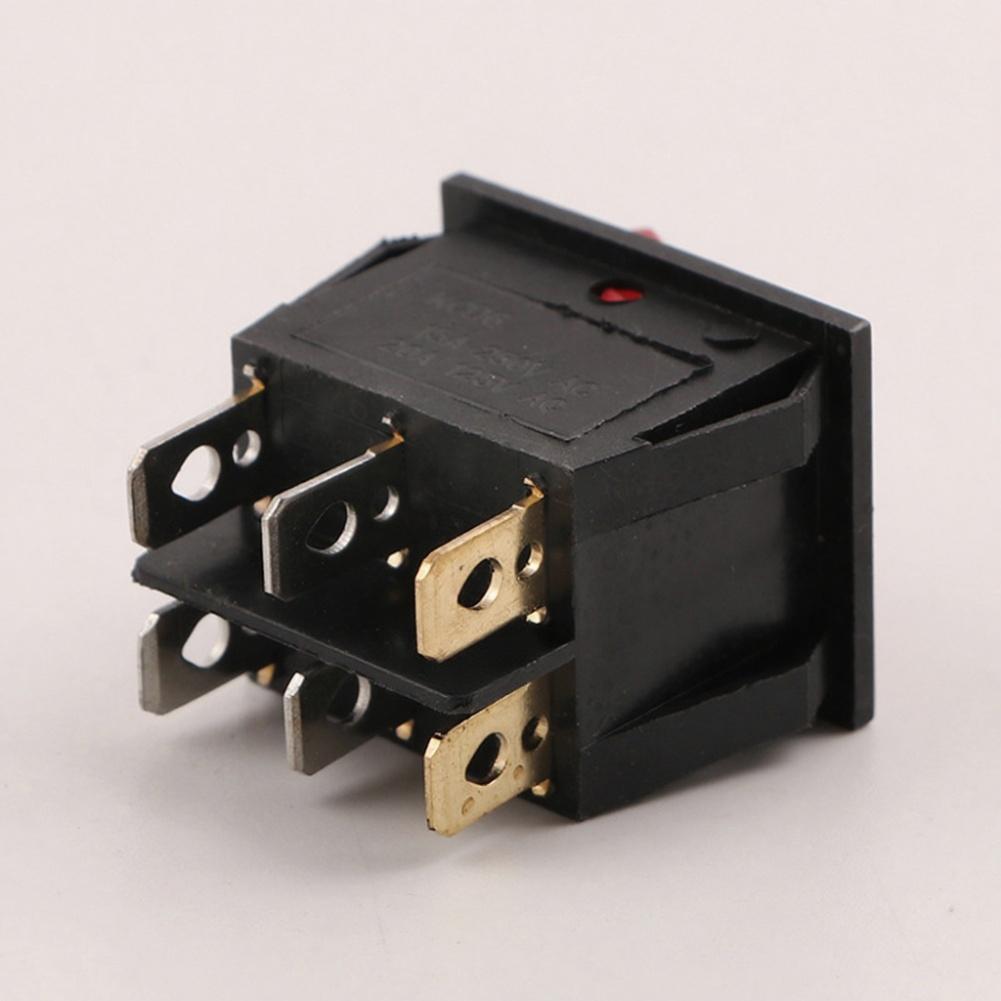 ON Off Switch Dual Boat Rocker Switch DPDT Functionality Dual Illuminated Rockers Compact Mini Rocker Switch Design Relay