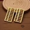 Brass Retro Movable Abacus Keychain Pendant - Creative Handicraft Accessory for Bags and Cars
