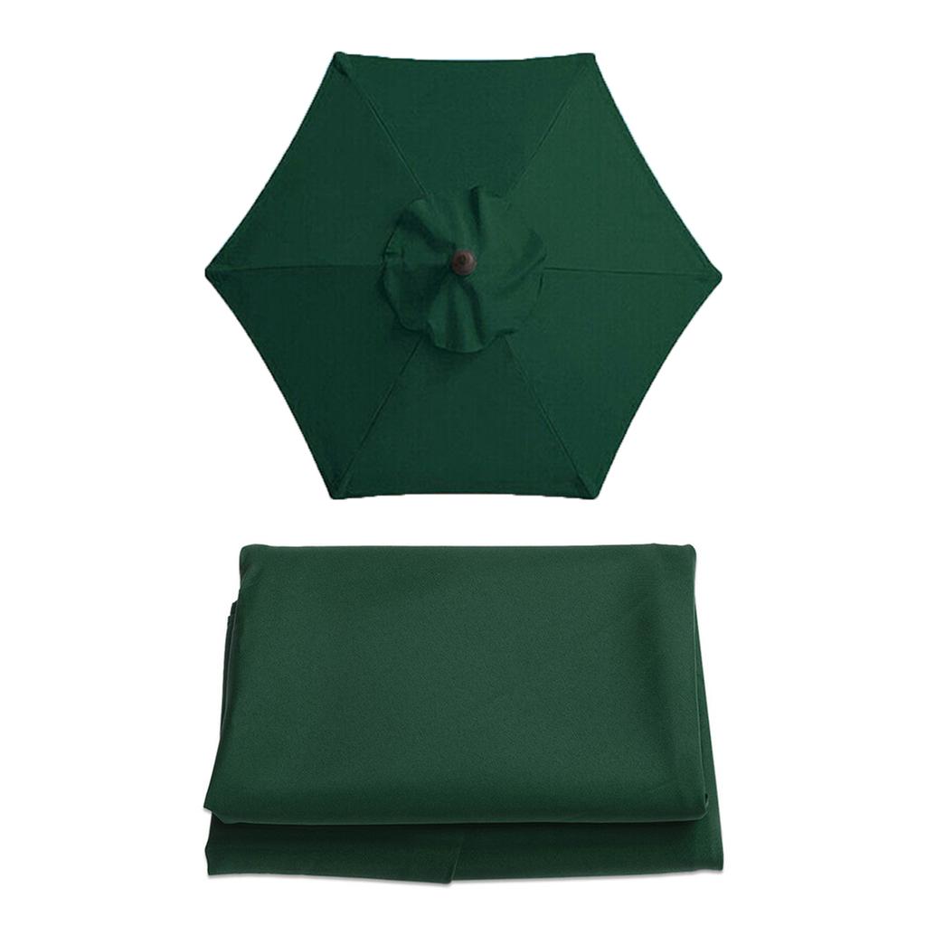 Umbrella Replacement Canopy Polyester 2M 6Ribs Outdoor Patio Umbrella Top Cover for Market Home