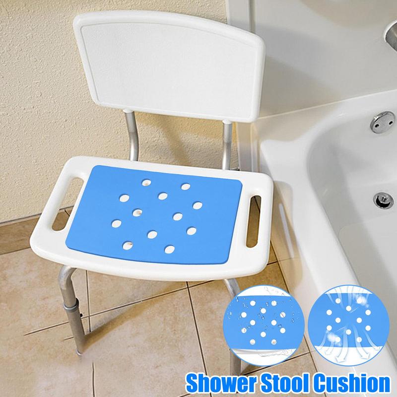 Non-slip Bath Chair Cushion Elderly Bath Tub Aid Seat Bathroom Bath Chair Shower Stool Seat Cushion Safe  EVA Foam Seat Cushion