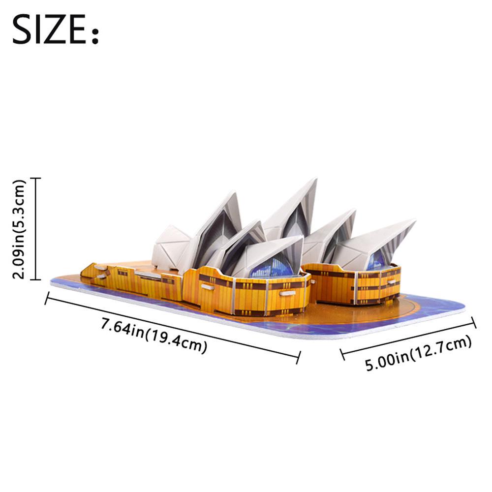 

3D головоломка Сиднейский оперный театр мир архитектурная головоломка DIY модель здания комплект для детей игрушки подарки
