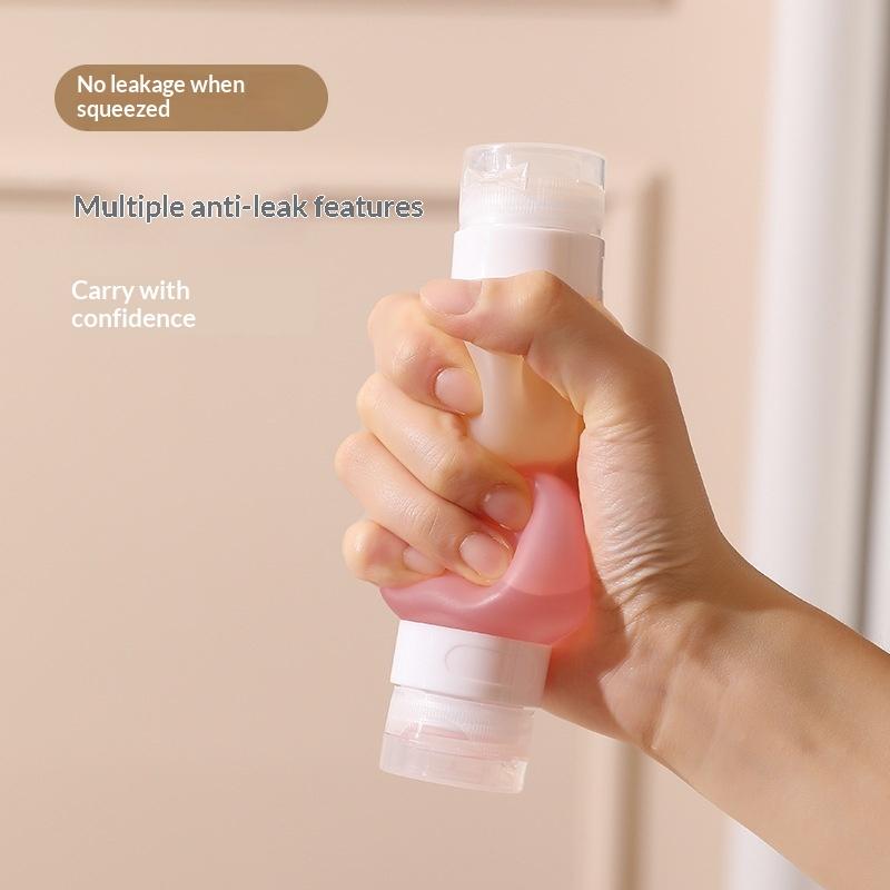 Dual-Head Squeeze Bottles for Travel - Refillable Leakproof Silicone Containers, Thick Wall Design for Shampoo,Conditioner