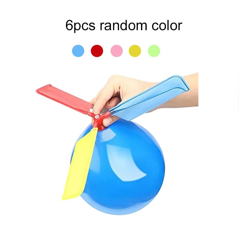 6pcs DIY Balloon Recoil Car Helicopter Science Experiment Educational Props School Classroom Teaching Incentive Supplies TMZ