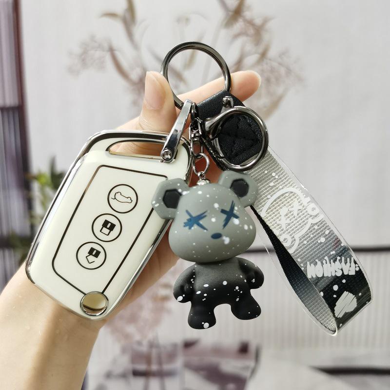 New Baojun RS3/RS7 Key Case & RC5/RC6/Female RS5 Shell Decoration with Kiwi Buckle for E300 Folding Model