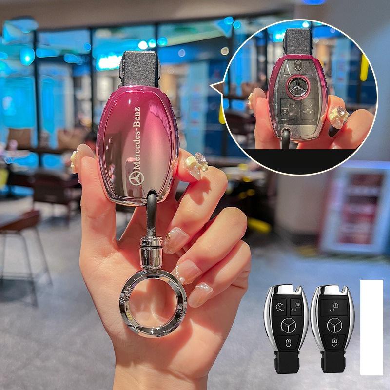Car Remote Key Case Shell For Mercedes Benz C E S Class W223 W206 C260 S450 S500 CLA W177 C180L E260L W205 W213 W222 AMG CLA220