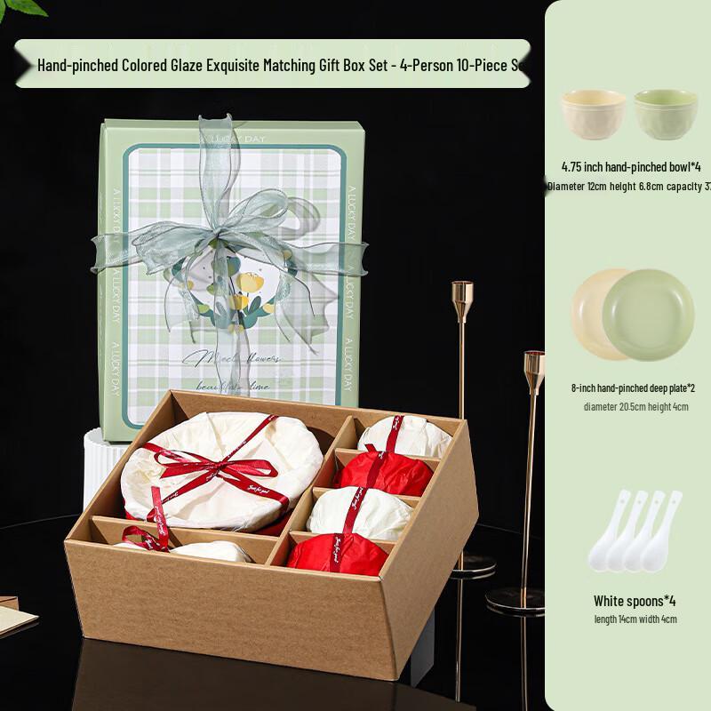 Lin Pan Cream Style Hand-Pinch Ceramic Dinnerware Set