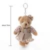 ZAKOL Cute Wear Clothes Bear Plush Toy Cartoon Rabbit Pendant Doll Keychain Backpack Car Bag Decoration Key Ring Girls Gift