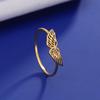 Flying Wings Rings Women Silver Color Stainless Steel Finger Rings Simple Stylish Ring Fashion Jewelry Party Girl Gifts