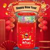 Automatic Bubble Blower 48-hole Rocket Fireworks Bubble Machine for Family Gatherings Boys Girls New Year Gift