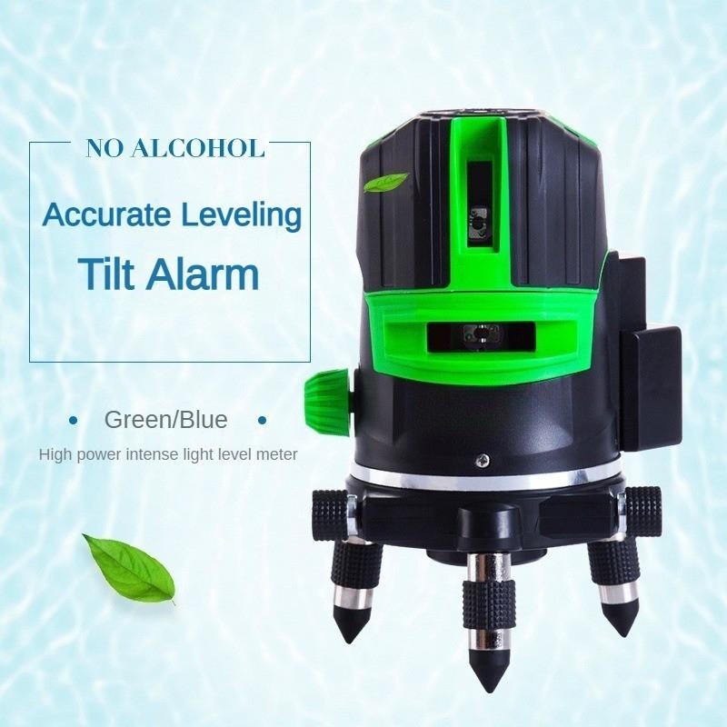 2/3/5 Line Outdoor Horizontal Vertical Cross Measure Tool Rechargeable Self-Leveling Spirit Level Green Light Laser Level195 * 135mm
