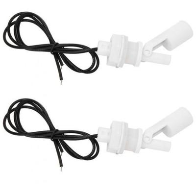 2 buc Senzor Nivel Apă Orizontal Lichid PP Montare Laterală Comutator cu Flotor 16mm