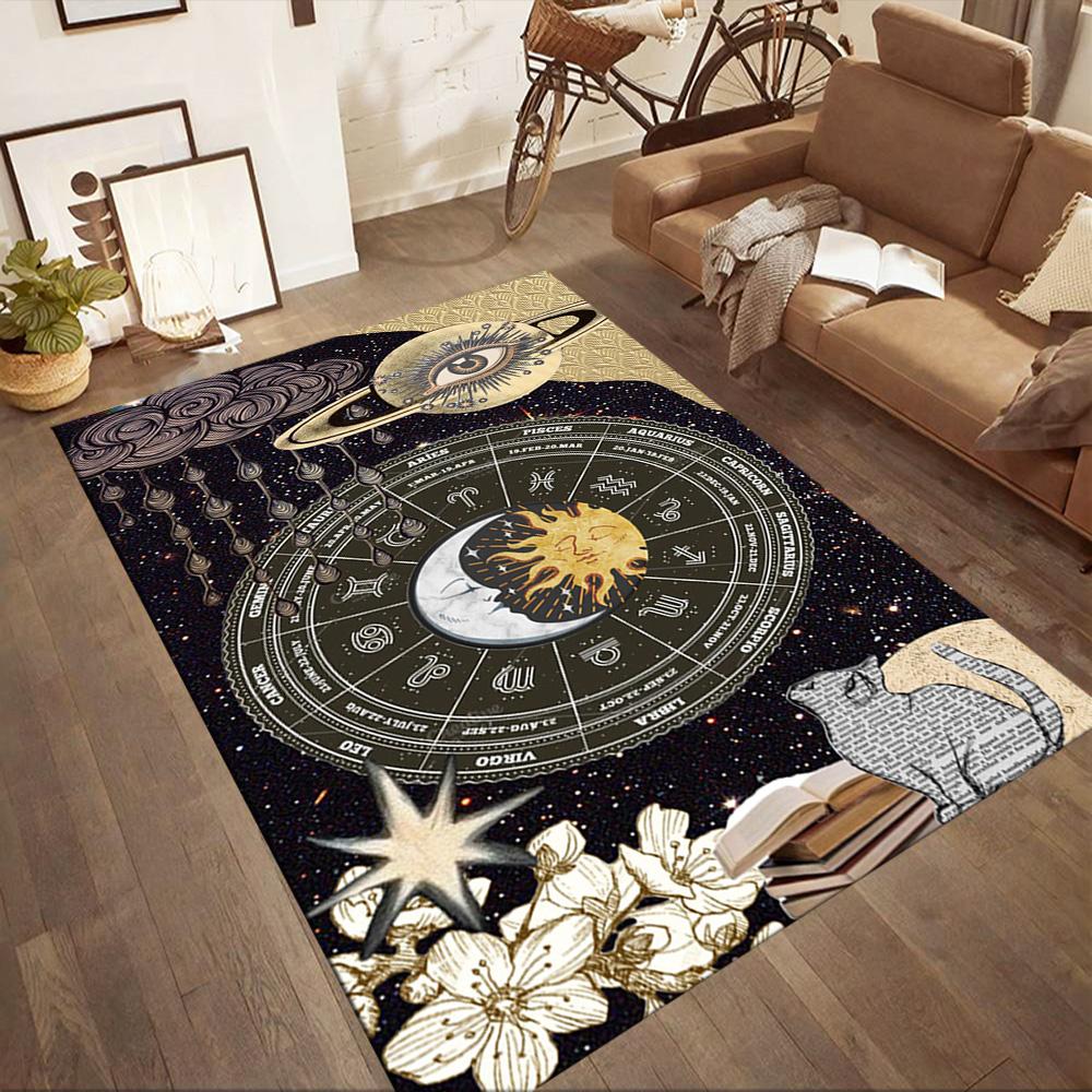 Celestial Harmony Floor Mats for Living Room, Bedroom and Room Decoration Are Suitable for Gifts.