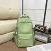 Schoolbag1011 New Schoolbag Female College Student Solid Color Large Capacity Backpack Multi-layer Junior High School High School Student Backpack