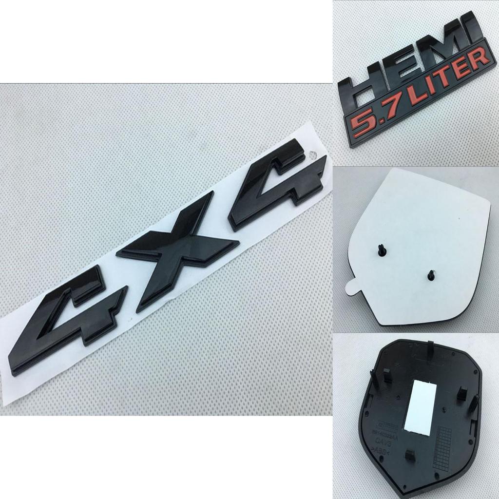 Schwarzer Dodge Ram 1500 Emblem-Badge-Satz für einen eleganten Fahrzeuglook**