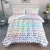Love Pattern Duvet Cover 3D Printed Bedding Set, Couple Male Female Quilt Cover with Zipper Closure and Pillowcase for Adults