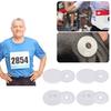 4Pcs Oval Running Number Clip Quick Fastens Number Plate Fixing Buckles Fasteners For Outdoor Fitness Activity