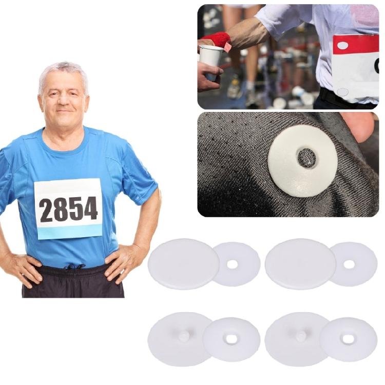 4Pcs Oval Running Number Clip Quick Fastens Number Plate Fixing Buckles Fasteners For Outdoor Fitness Activity