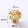 1pc Solid Brass Kitchen Cabinet Handles Single hole Drawer Knobs Chrome Gold Dresser Wardrobe Pulls Luxury Copper Furniture